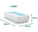 intex zwembad 400x200x100 met ladder-warmtepomp-filterpomp, Tuin en Terras, Zwembaden, Ophalen, Gebruikt, 200 tot 300 cm, 80 tot 120 cm