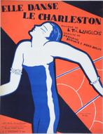 bladmuziek "Elle danse le Charleston" ontwerp René Magritte, Musique & Instruments, Partitions, Enlèvement, Utilisé, Populaire