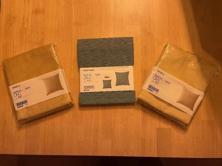 kussenovertrek, Maison & Meubles, Accessoires pour la Maison | Coussins, Neuf, Jaune, Carré, Enlèvement