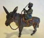 Weens bronsje ezeltje met jongen, ca 1920, Vienna brons, Antiek en Kunst, Brons, Verzenden