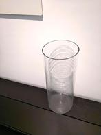 Handgemaakte glazen vaas 40cm, Glas, Zo goed als nieuw, Ophalen