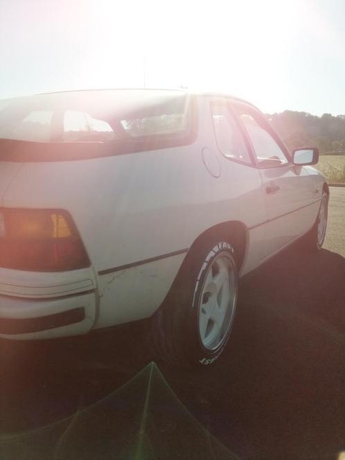 924, Auto's, Oldtimers, Particulier, Elektrische buitenspiegels, Porsche, Benzine, Coupé, 2 deurs, Handgeschakeld, Wit, Zwart