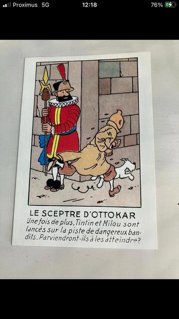 Kaart nr 31 kuifje scepter van Ottokar  édition Arno 1984 beschikbaar voor biedingen