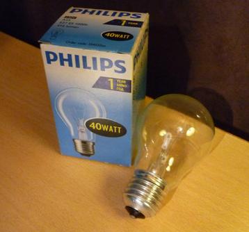 Gloeilamp 40 Watt E27 van Philips beschikbaar voor biedingen