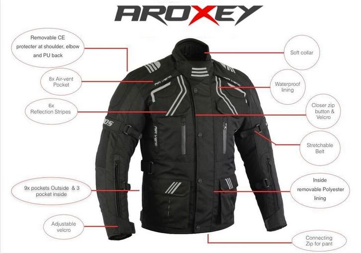 Nieuwe beschermende 600D motorjas van cordura textiel, Motoren, Kleding | Motorkleding, Jas | textiel, Nieuw met kaartje, Verzenden
