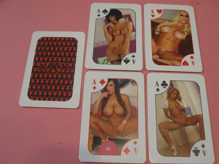 4 Azen van Kaartspel - speelkaarten erotiek 18+ (214), Verzamelen, Speelkaarten, Jokers en Kwartetten, Zo goed als nieuw, Speelkaart(en)