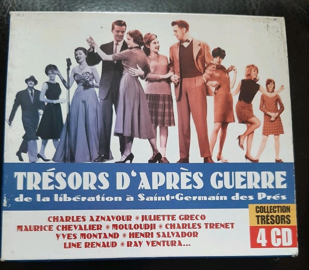 Coffret 4cds - trésors d'après guerre de la libération  a, Ophalen of Verzenden, Gebruikt, Boxset