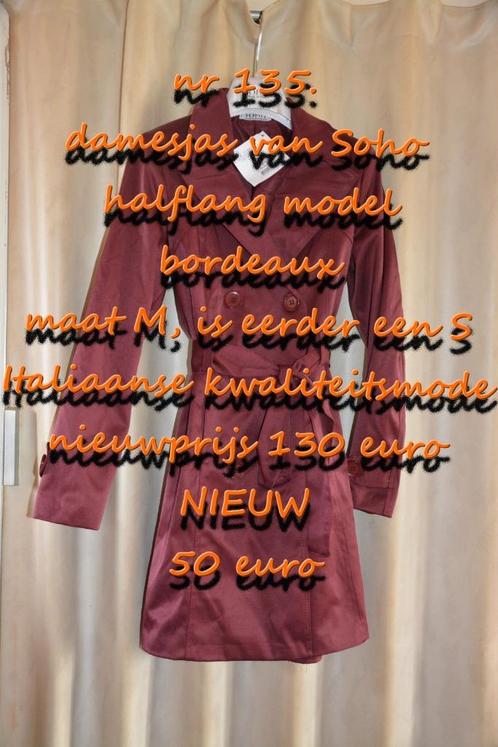 135. Damesjas van Soho , NIEUW , verzending inbegrepen, Kleding | Dames, Jassen | Zomer, Nieuw, Maat 38/40 (M), Rood, Verzenden