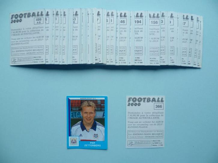 Panini Football 2000 voetbal stickers images vignettes x 135, Verzamelen, Overige Verzamelen, Zo goed als nieuw, Ophalen of Verzenden