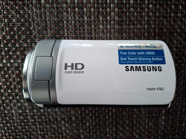 Samsung Camcorder Videocamera HMX-F90 - Wit, Audio, Tv en Foto, Videocamera's Digitaal, Zo goed als nieuw, Camera, Mini DV, Samsung