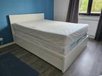 Bed, Huis en Inrichting, 140 cm, Wit, Zo goed als nieuw, Hout