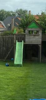 Houten speelhuis Wickey met glijbaan, Kinderen en Baby's, Ophalen, Gebruikt, Glijbaan