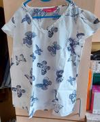 Blouse blanche et marine neuve 46, Kleding | Dames, Topjes, Ophalen of Verzenden, Zo goed als nieuw