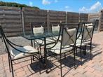 SPOTPRIJS = €75!! TAFEL MET 6 STOELEN, Ophalen, Zo goed als nieuw