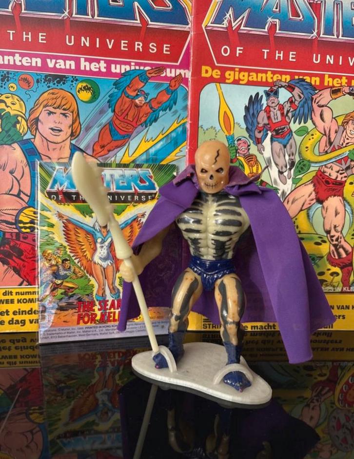 Scare Glow vintage compleet met Comic He Man MOTU, Verzamelen, Poppetjes en Figuurtjes, Zo goed als nieuw, Ophalen of Verzenden
