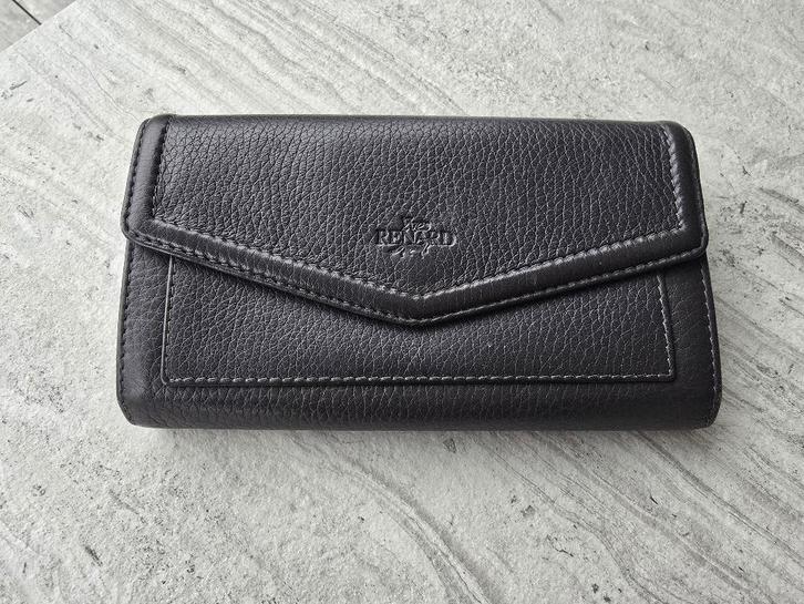 Lederen Dames Portefeuille - Yves Renard - Taupe, Handtassen en Accessoires, Portemonnees, Zo goed als nieuw, Overige merken, Bruin