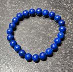 Bracelet style pandora perles de lapis lazuli 19cm/6mm, Bijoux, Sacs & Beauté, Bleu, Autres matériaux, Avec bracelets à breloques ou perles