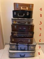 Lot vintage reiskoffers / valiezen, Enlèvement, Utilisé