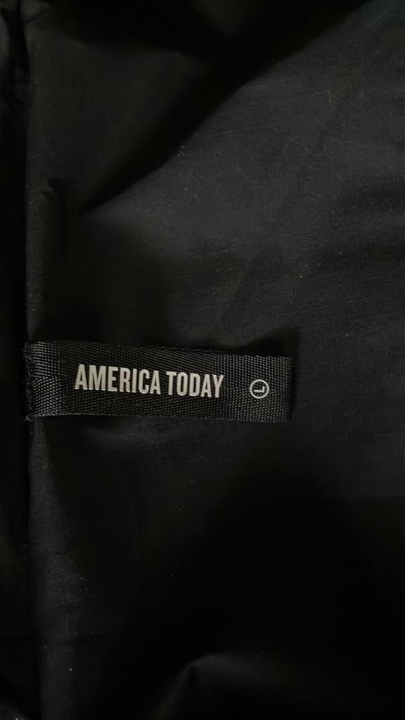 Jongens of herenwinterjas zwart mt large, Kleding | Heren, Kostuums en vesten, Zo goed als nieuw, Zwart, Ophalen