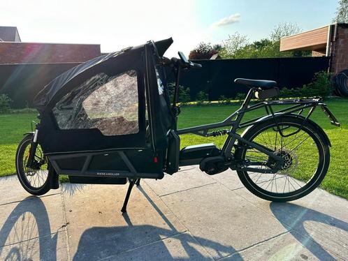 Riese & Muller Load 75 Vario HS 3-zit met huif 2942 km, Fietsen en Brommers, Fietsen | Bakfietsen, Zo goed als nieuw, Overige merken