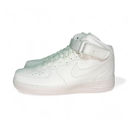 Nike Air Force 1 Mid Fresh Triple White - 46/47.5, Kleding | Heren, Schoenen, Nieuw, Sneakers, Wit, Verzenden