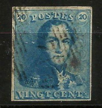 België 1849 Kon. Leopold I OBP 2  beschikbaar voor biedingen