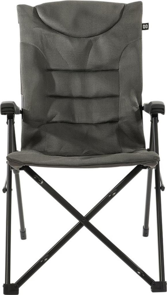 Travellife Barletta Cross Campingstoel Antraciet ., Caravans en Kamperen, Kampeermeubelen, Zo goed als nieuw, Campingstoel, Ophalen