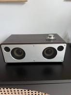 Superbe enceinte Wifi sans fil revêtement cuir, Enlèvement, Comme neuf, Haut-parleur central