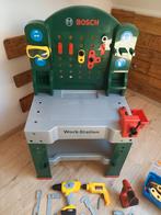 Établi bosch pour enfants + outils, Kinderen en Baby's, Speelgoed | Speeltafels, Zo goed als nieuw, Ophalen