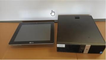NCR 15 inch touchscreen met HP rp5800 pc i5 4GB mem 500GB HD beschikbaar voor biedingen