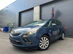 Opel Zafira - 2016 - 129dkm - 1.4 benzine - 7ZIT - navigatie, Autos, Opel, Carnet d'entretien, 7 places, Cuir et Tissu, Bleu