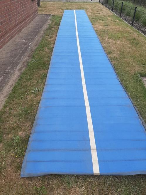 tumbling mat, Sport en Fitness, Turnen, Gebruikt, Materiaal, Blauw, Ophalen