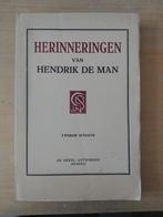 Herinneringen van Hendrik De Man Tweede uitgave 1941, Ophalen of Verzenden, Zo goed als nieuw