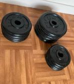 Set van 24 kg gietijzeren schijven, Sports & Fitness, Équipement de fitness, Enlèvement, Utilisé, Plaques d'haltères