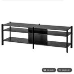 Ikea TV kastje zwart (JÄTTESTA), Huis en Inrichting, Kasten |Televisiemeubels, Ophalen, Zo goed als nieuw