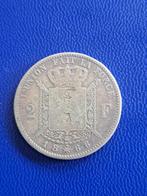 1866 België 2 francs in zilver Leopold II, Postzegels en Munten, Munten | België, Verzenden, Zilver, Losse munt, Zilver