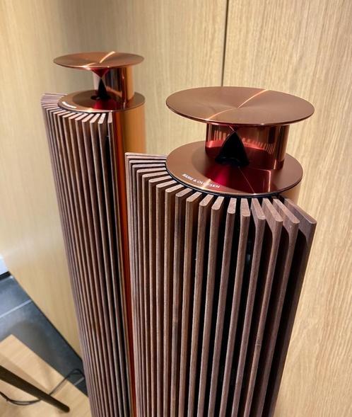 Bang & Olufsen Beolab 18 Bronze Tone met walnoot - B&O, TV, Hi-fi & Vidéo, Enceintes, Comme neuf, Haut-parleurs Frontaux, Arrière ou Stéréo