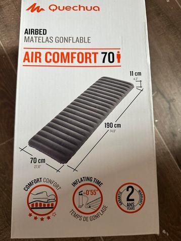 Quechua - Aircomfort 70 - opblaasbare matras, Enlèvement ou Envoi, Neuf, 1 personne