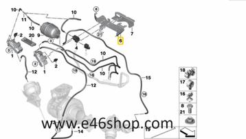 TURBO KLEM BMW E90 E91 E92 E60 E61 E63 E64 X3 X5 X6 OE 11657