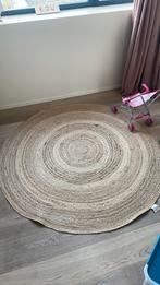 Tapijt rond jute 150cm diameter, 150 à 200 cm, Comme neuf, Enlèvement, Beige