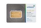 Umicore 10g Feingold goud, Postzegels en Munten, Edelmetalen en Baren, Ophalen, Goud