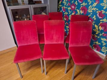 Chaises, Maison & Meubles, Tissus, Autres couleurs, Enlèvement, Cinq, Six Chaises ou plus