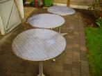 Tuintafel, Tuin en Terras, Tuintafels, Rond, Gebruikt, Ophalen, Aluminium