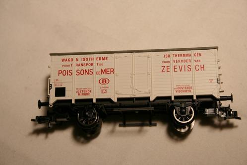 Fleischmann 534140 (HO,DC) Koelwagen ZEEVISCH NMBS / SNCB, Hobby en Vrije tijd, Modeltreinen | H0, Zo goed als nieuw, Wagon, Gelijkstroom