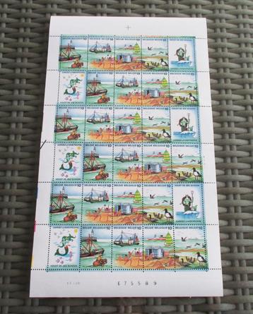 3 x 10 st. Postfris Postzegelvel - De Zee 1988 beschikbaar voor biedingen