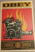 Shepard Fairey (Obey), Print & Destroy, print, street art, Antiek en Kunst, Kunst | Litho's en Zeefdrukken, Ophalen of Verzenden