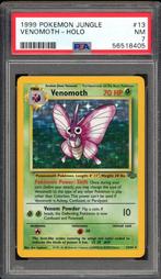 Venomoth Holo PSA 7 - 13/64 - Jungle 1999, Hobby en Vrije tijd, Verzamelkaartspellen | Pokémon, Verzenden, Zo goed als nieuw, Losse kaart