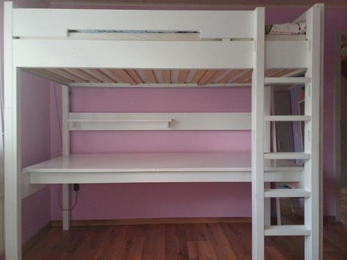 Bopita hoogslaper met bureau en onderbed, Huis en Inrichting, Slaapkamer | Stapelbedden en Hoogslapers, Zo goed als nieuw, Hoogslaper