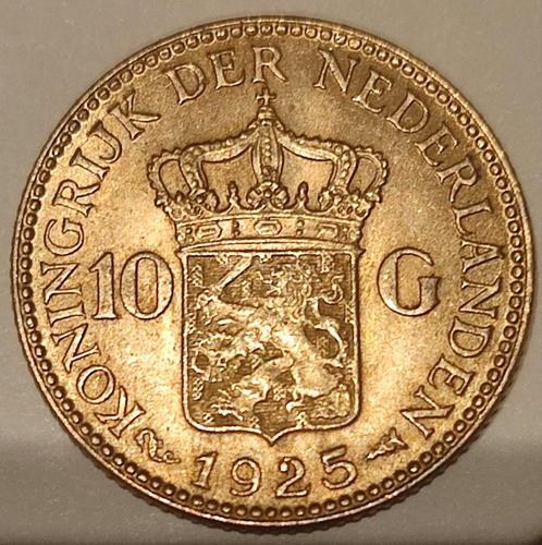 10 gulden 1925, Postzegels en Munten, Edelmetalen en Baren, Goud, Ophalen of Verzenden