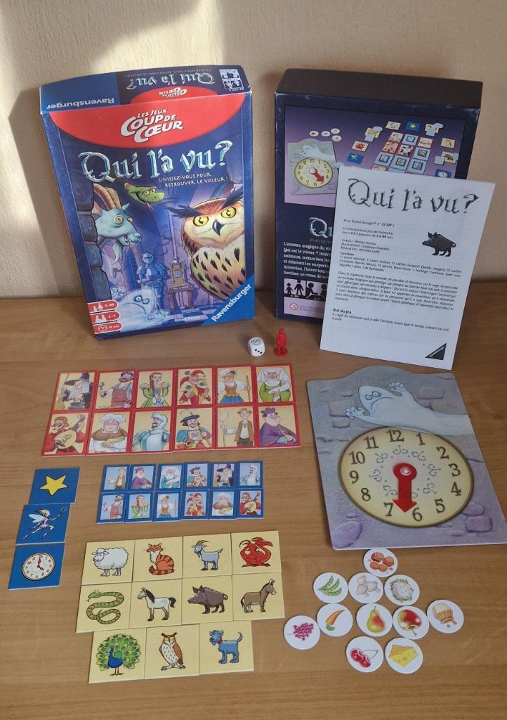 Jeu de société "qui l'a vu" de Ravensburger, Hobby en Vrije tijd, Gezelschapsspellen | Bordspellen, Zo goed als nieuw, Een of twee spelers